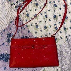 Kate Spade Pink/Red Patent Leather Crossbody Bag